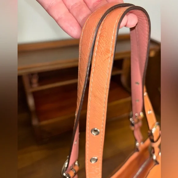 Coach 2011 Peach Patent Leather East-West Tote - Picture 7 of 16